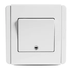 Neo 1 Gang 2 way Switch Vertical  White with LED and Fluorescent