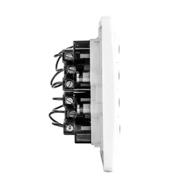 Neo 1-4 Gang Horizontal White With LED