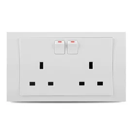 Vivace 13A 3 Pin Flat Duplex Switch Socket