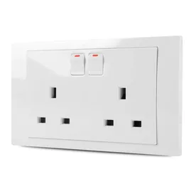 Vivace 13A 3 Pin Flat Duplex Switch Socket