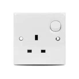 E-Series 13A 3 Pin Flat Switch Socket