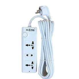 Clopal 3 Way Extension Socket with 1 Switch