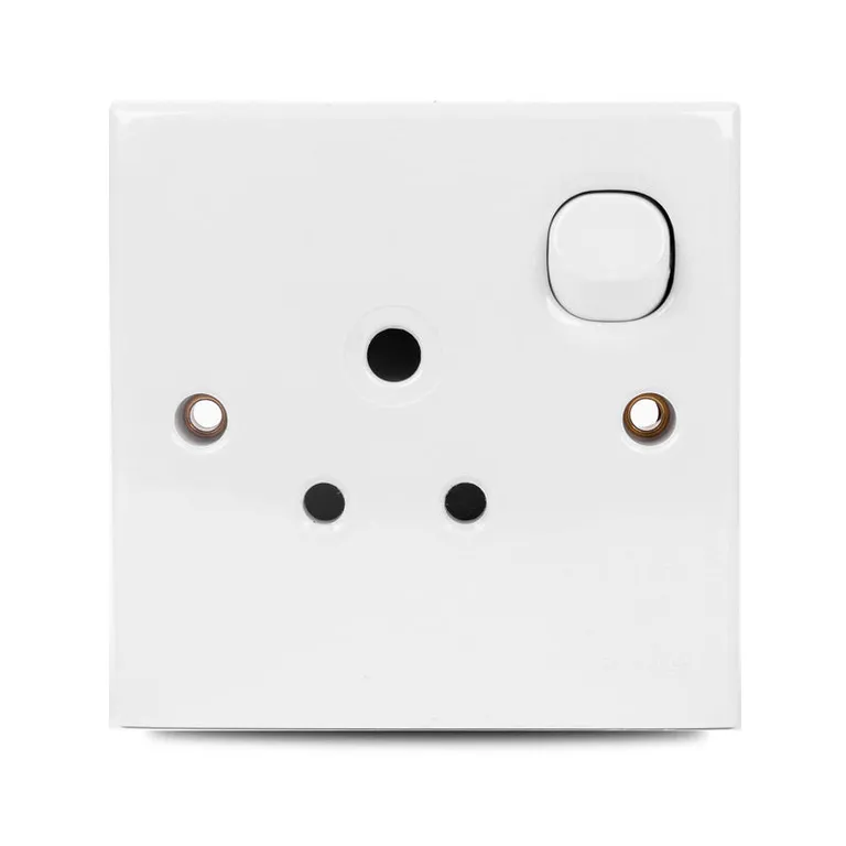 E-Series 5A 3 Pin Round Switch Socket