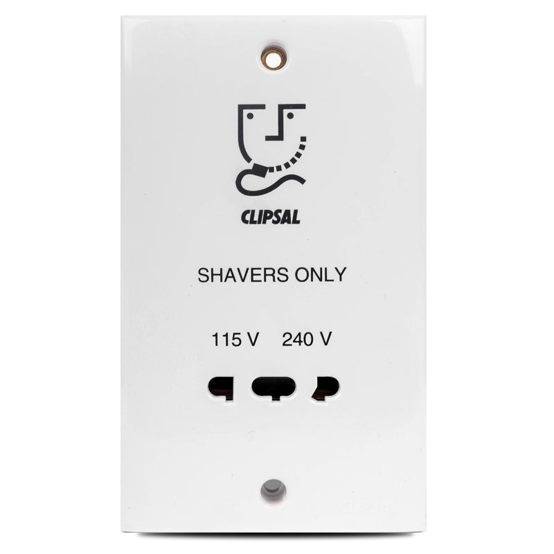 E-Series Universal Shaver Socket 115/240V (Vertical)